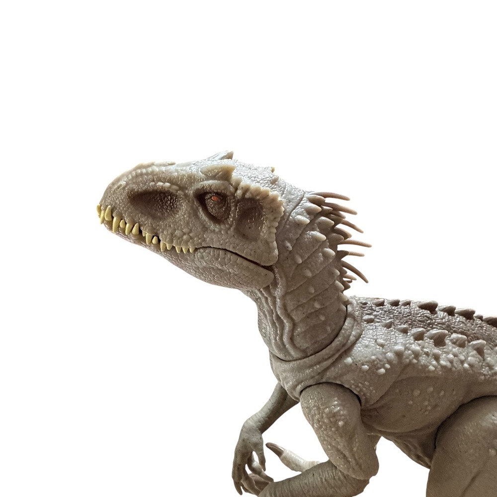 Mattel Jurassic World Indominus Rex Action Figure Gray Plastic Dinosaur Toy